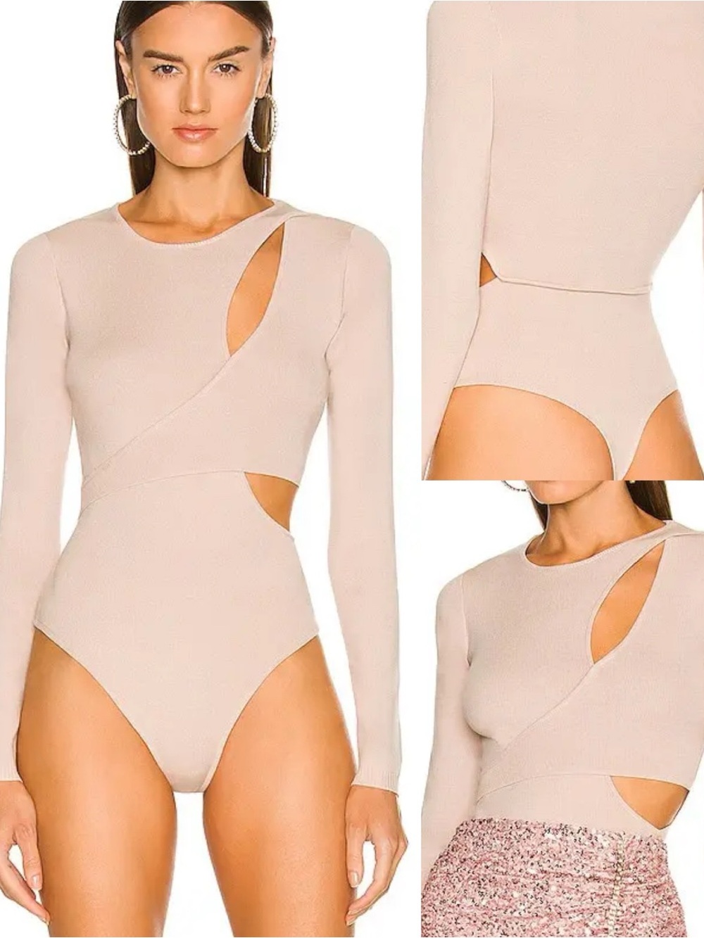 ASTR The Label Pierson Sweater Bodysuit Size XS